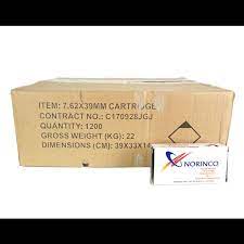 NORINCO 7.62X39MM 122GR FMC 1200CT NON CORROSIVE