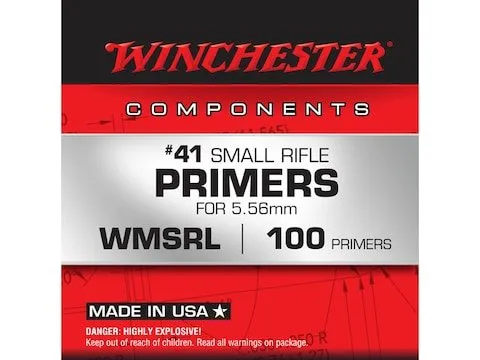 Winchester Small Rifle 5.56mm NATO-Spec Military Primers Winchester Small Rifle 5.56mm NATO-Spec Military Primers